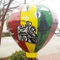 Historical Society's Sesquientennial Metal Air Balloon